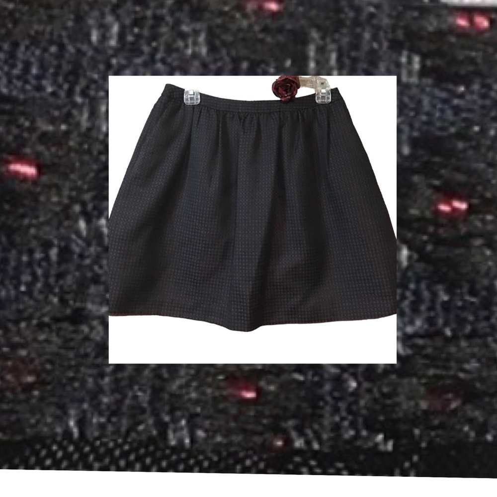 Y2K Mini boucle tweed preppy clueless gathered HALOGEN SKIRT SZ 2 LINED.